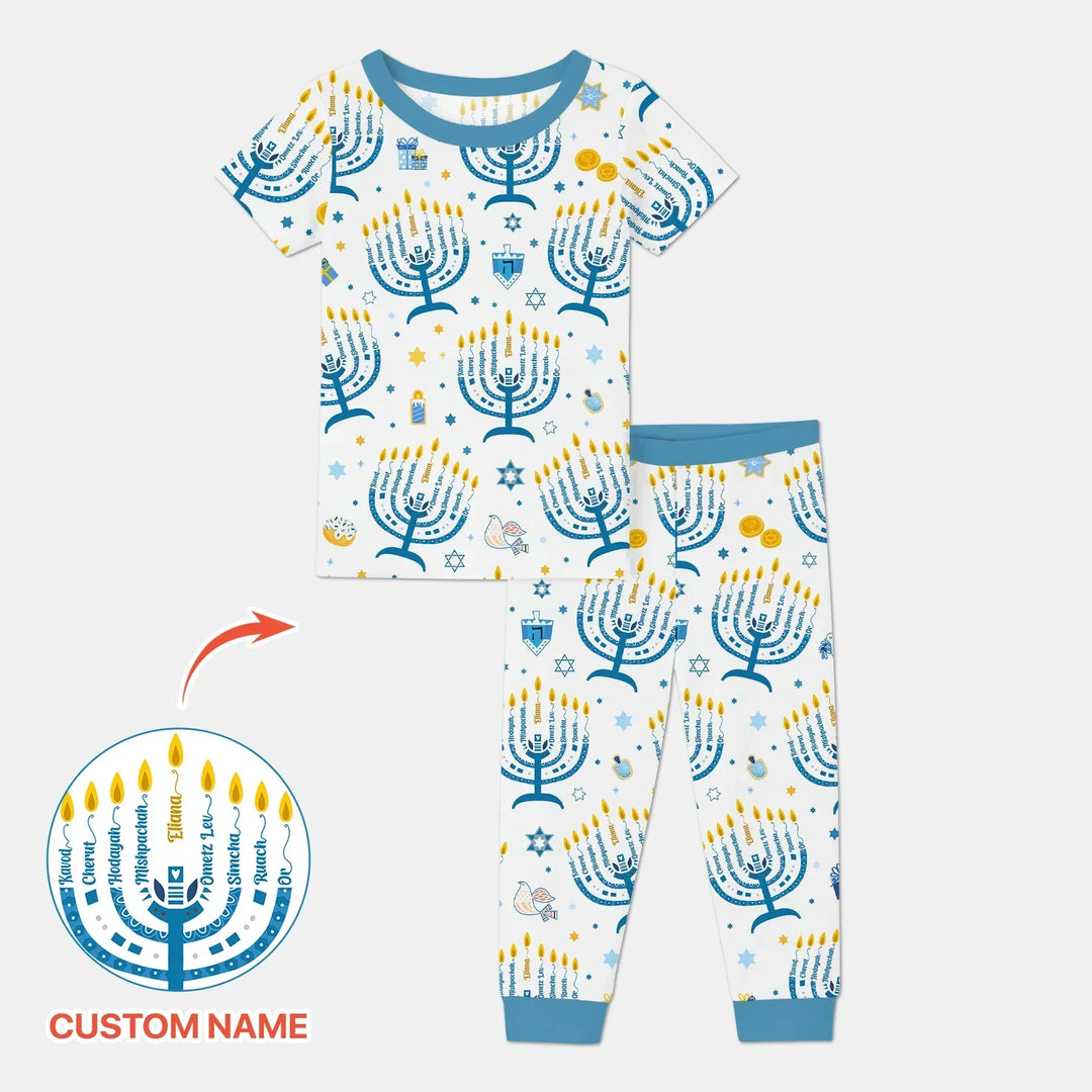 Zweiteiliges, kurzärmliges Pyjama-Set mit Marienkäfern