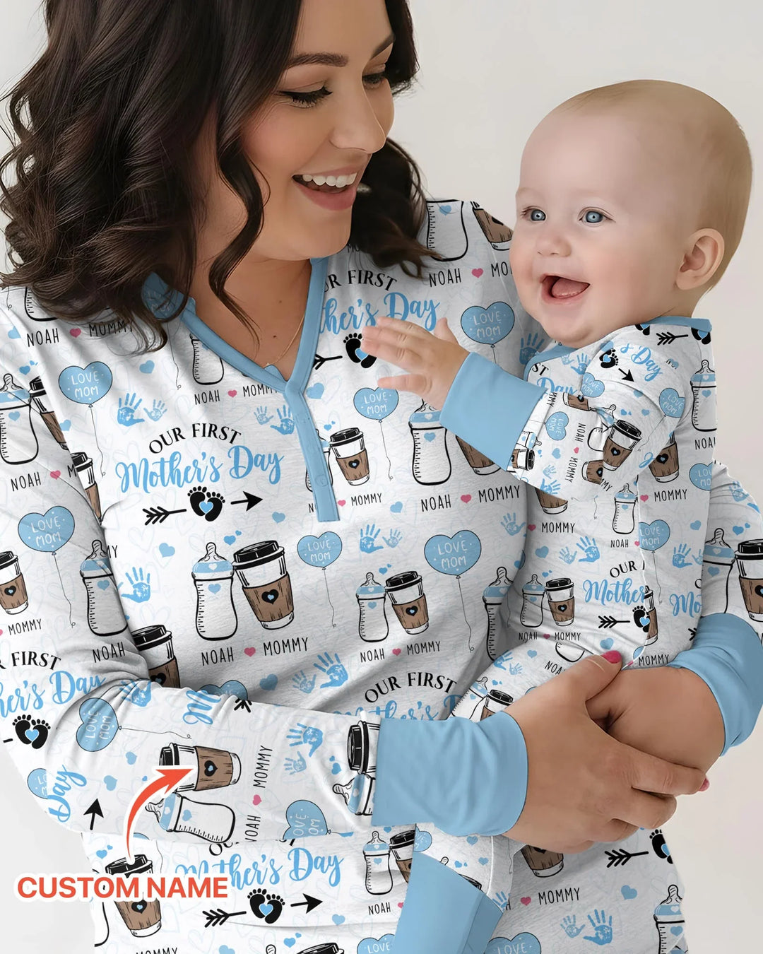 Gerippte Babykleidung mit individuellem Foto - Weich &amp; Skizzenhaft