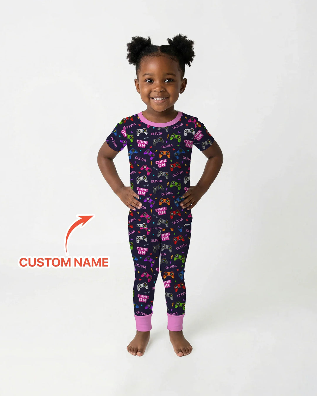 Zweiteiliges, kurzärmliges Pyjama-Set mit Marienkäfern
