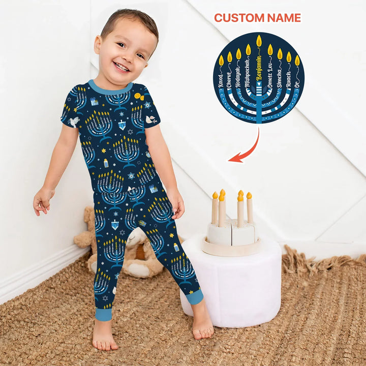 Zweiteiliges, kurzärmliges Pyjama-Set mit Marienkäfern