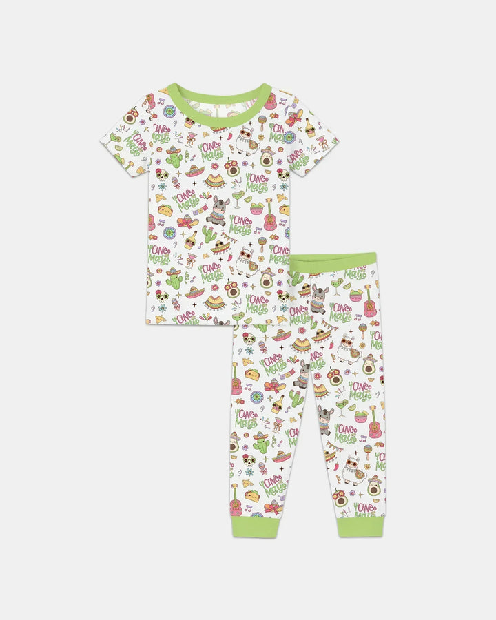 Cinco de Mayo Fiesta Bamboo Two Piece Short Sleeve Pajama Set