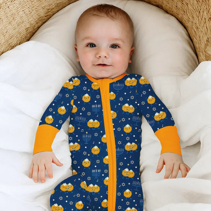 Hanukkah Latke Family Matching Bamboo Convertible Zippy