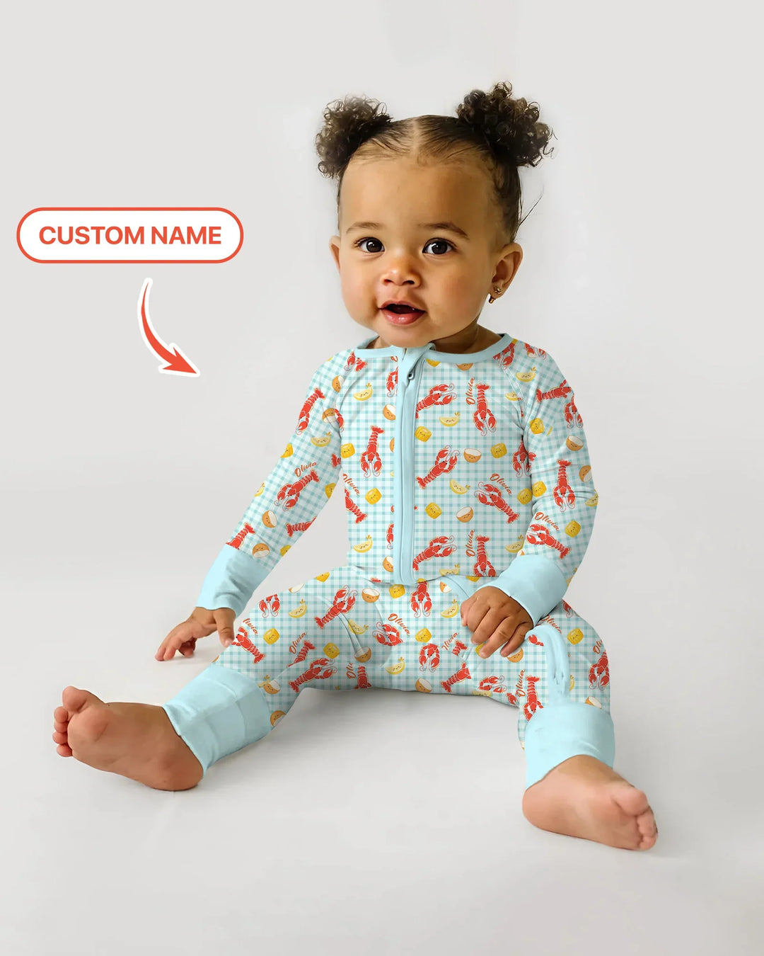 Custom Name Preppy Crawfish Season Bamboo Convertible Zippy