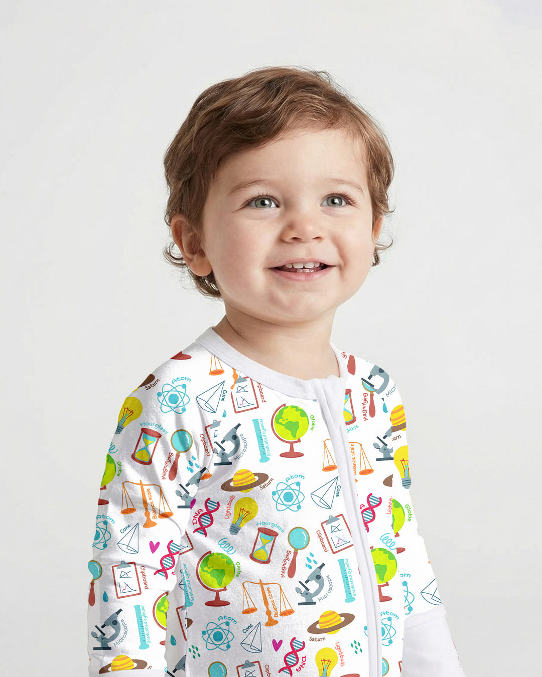 Gerippte Babykleidung mit individuellem Foto - Weich &amp; Skizzenhaft