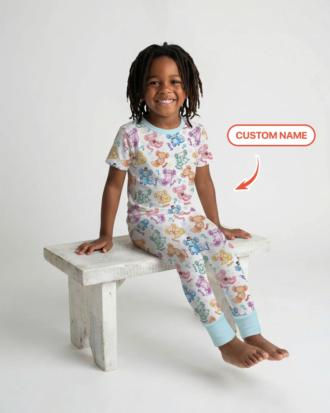 Zweiteiliges, kurzärmliges Pyjama-Set mit Marienkäfern