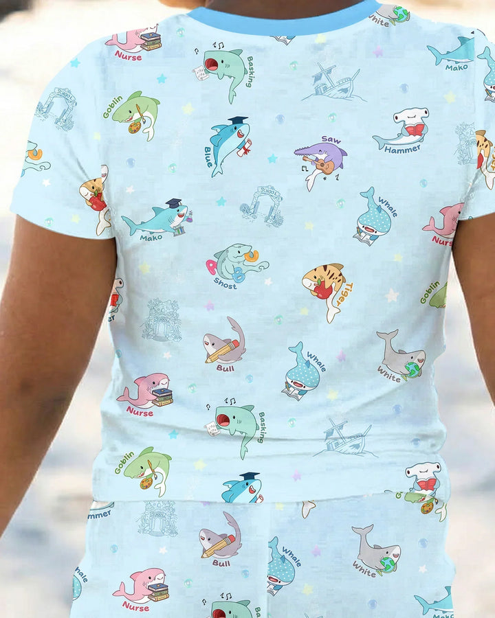 Zweiteiliges, kurzärmliges Pyjama-Set mit Marienkäfern