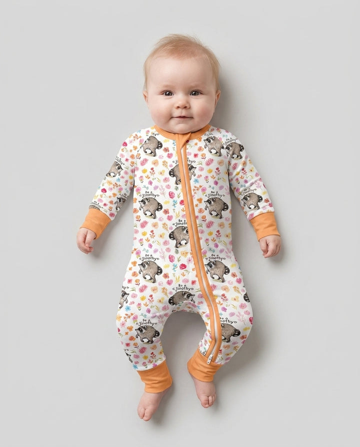 Gerippte Babykleidung mit individuellem Foto - Weich &amp; Skizzenhaft