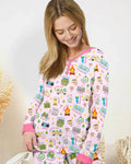 Little Camp Adventure Family Matching Women Pajama Set