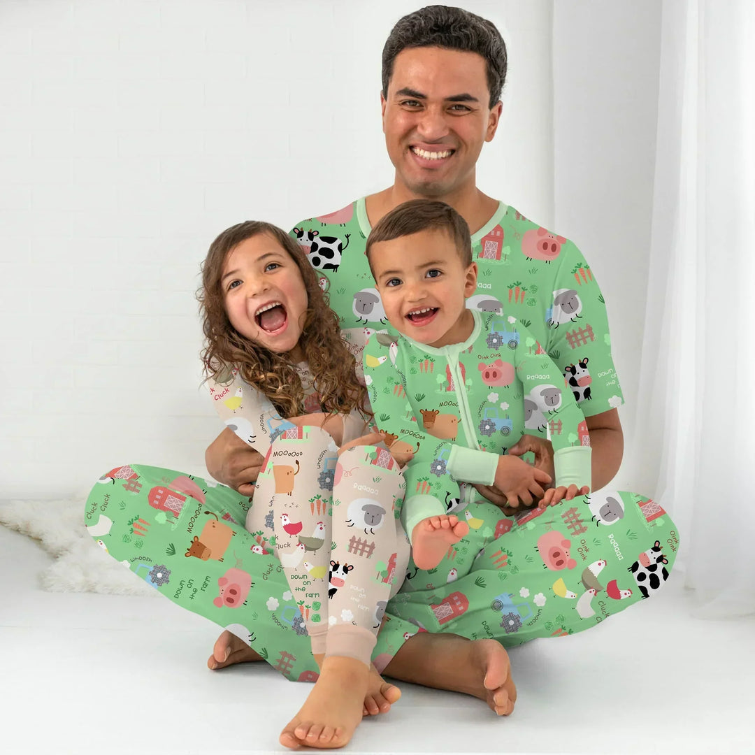 Farm Yard Bamboo Men's Pajama Set