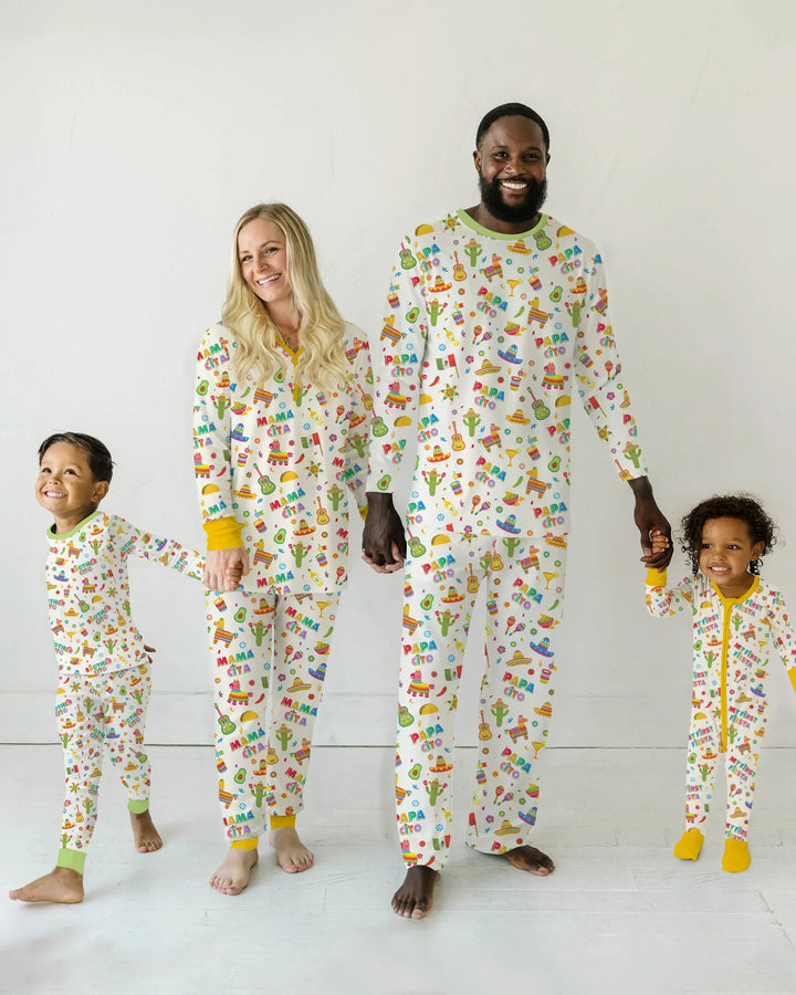 Cinco de Mayo Familie passende Pyjama-Set aus Bambus für Damen