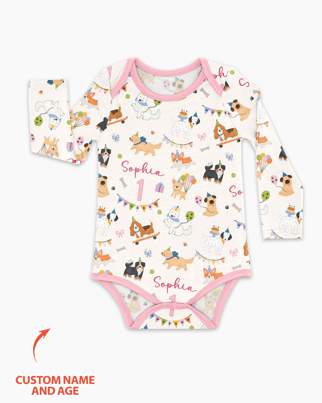 Gerippte Babykleidung mit individuellem Foto - Weich &amp; Skizzenhaft