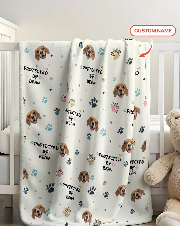 Custom Dog Pattern Bamboo Blanket