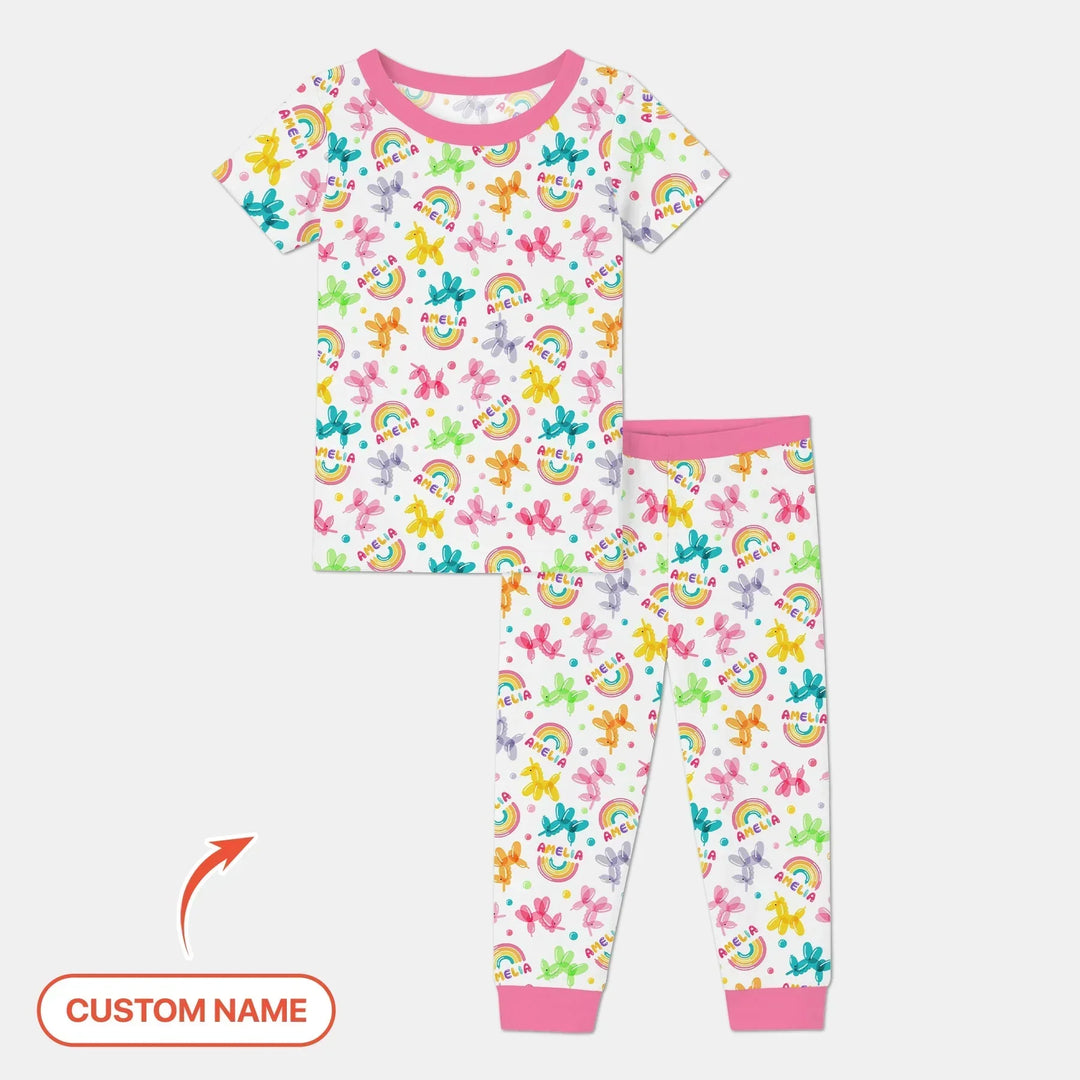 Zweiteiliges, kurzärmliges Pyjama-Set mit Marienkäfern