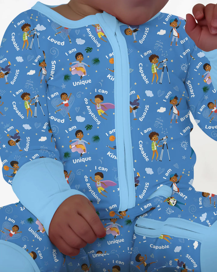 Gerippte Babykleidung mit individuellem Foto - Weich &amp; Skizzenhaft