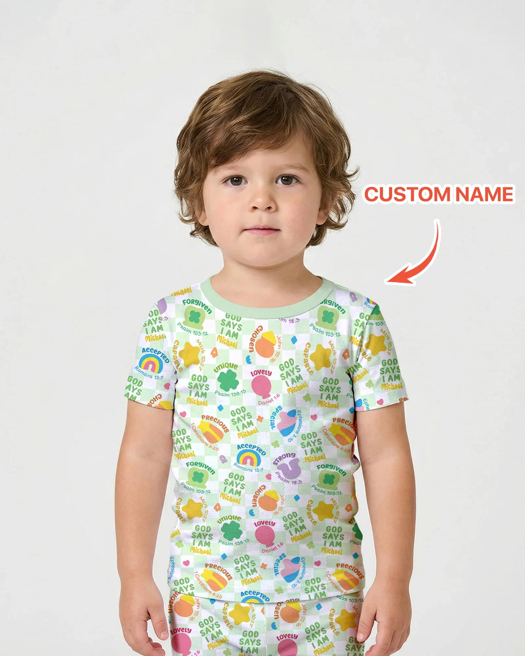 Zweiteiliges Pyjama-Set mit kurzen Ärmeln und Shorts im Sommer-Design