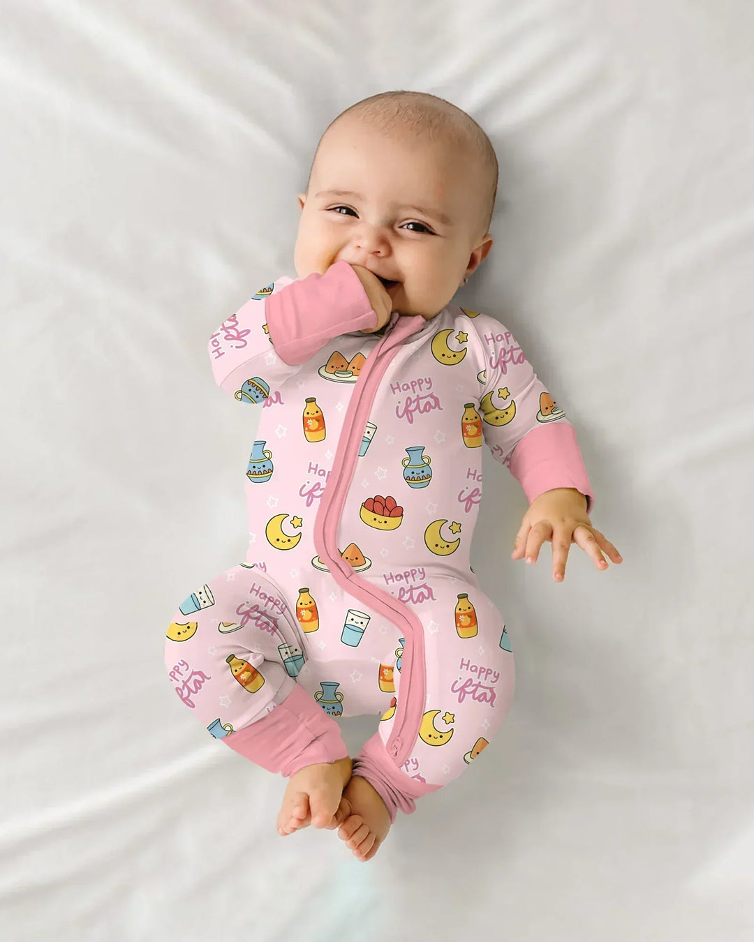 Gerippte Babykleidung mit individuellem Foto - Weich &amp; Skizzenhaft