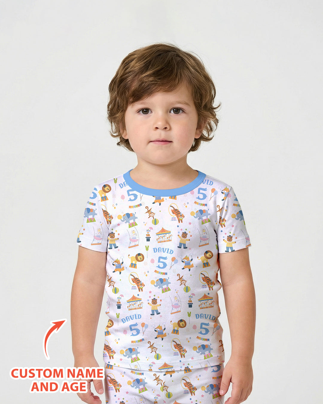 Schlafanzug-Set zweiteilig, kurze Ärmel, kurze Hose, Bambus