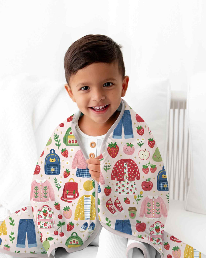 Strawberry School Style Bamboo Sleep Bag