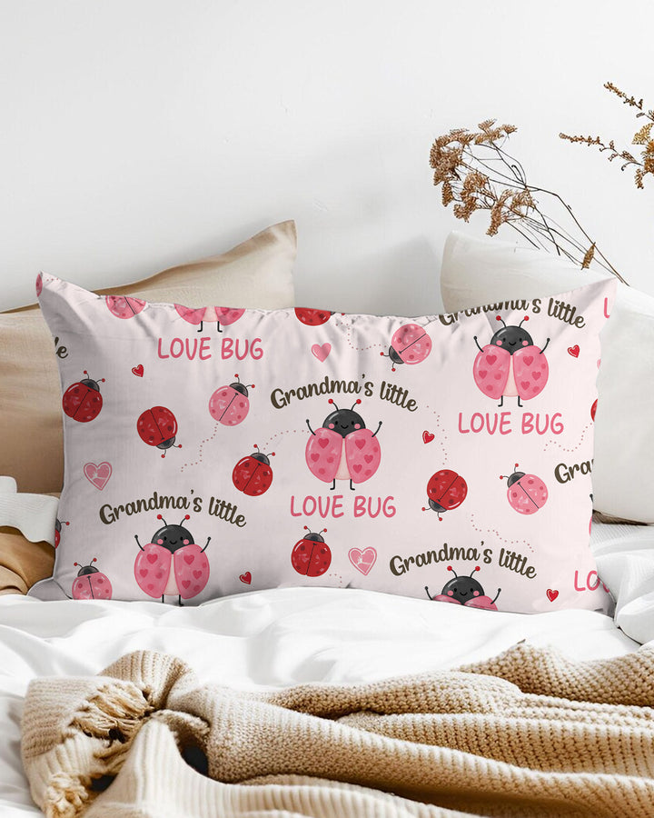 Grandma's Little Love Bug Bamboo Pillow Case