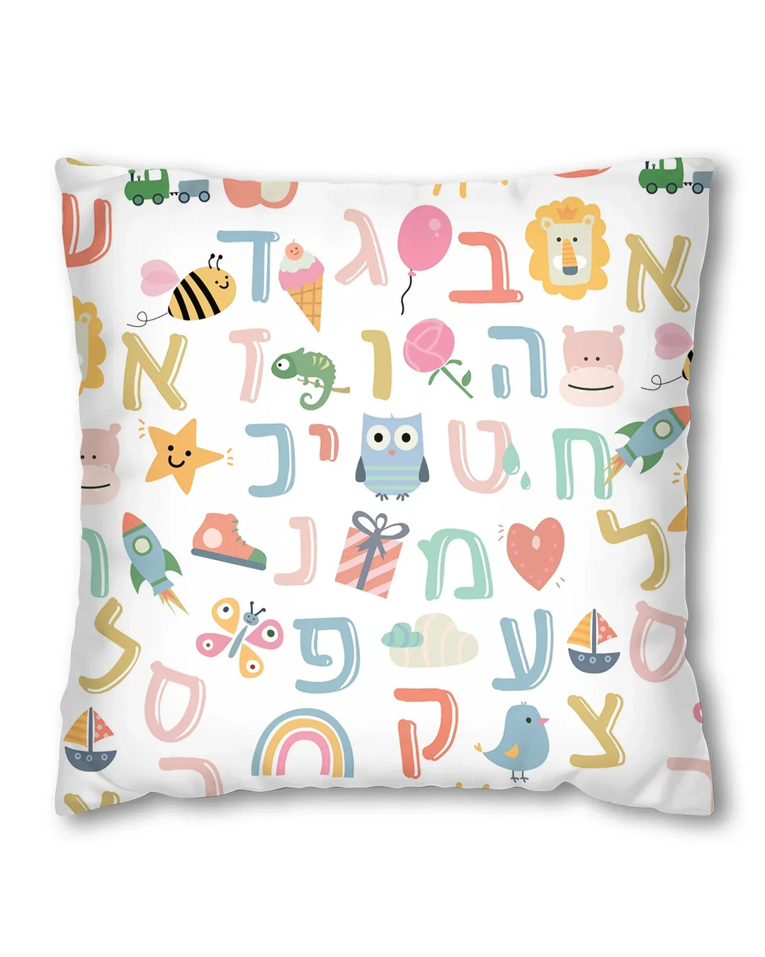 Hebrew Alphabet Bamboo Pillow Case