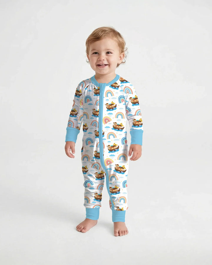 Gerippte Babykleidung mit individuellem Foto - Weich &amp; Skizzenhaft