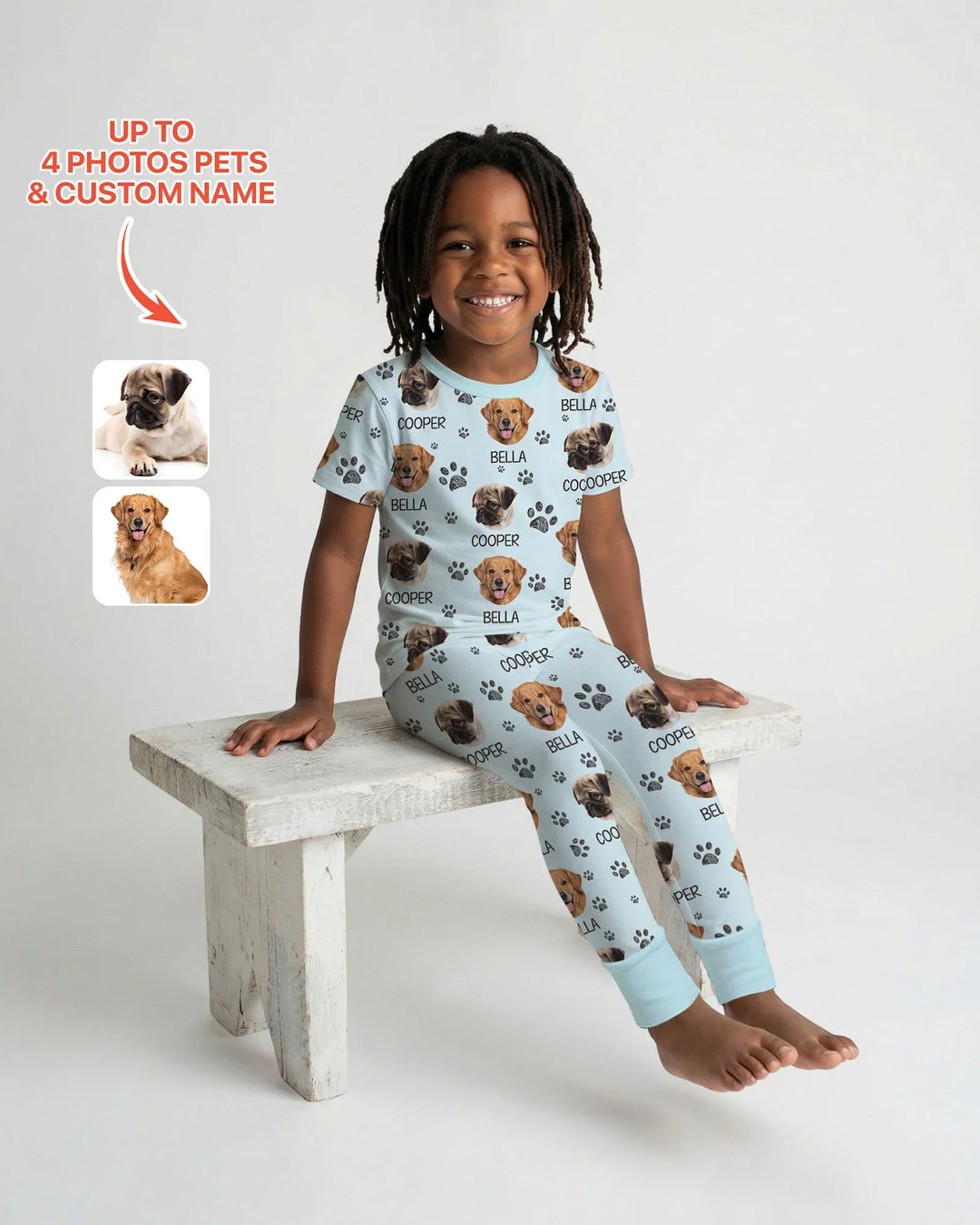 Zweiteiliges, kurzärmliges Pyjama-Set mit Marienkäfern