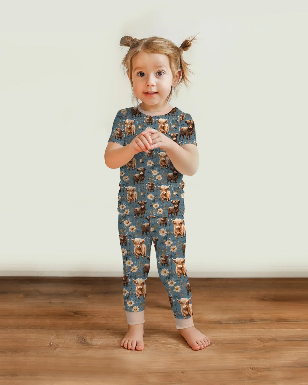 Zweiteiliges, kurzärmliges Pyjama-Set mit Marienkäfern