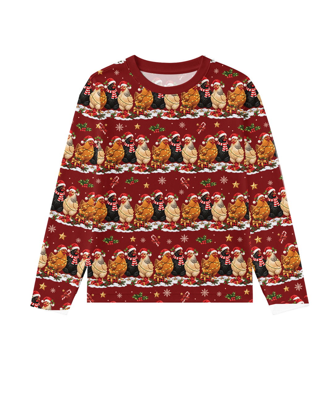 Farm Chicken Christmas Bamboo Men's Pajama Set