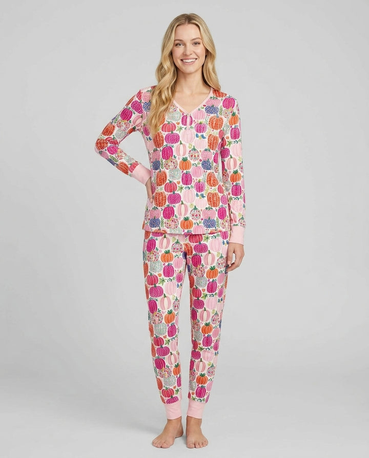Pumpkin & Bloom Bamboo Women Pajama Set