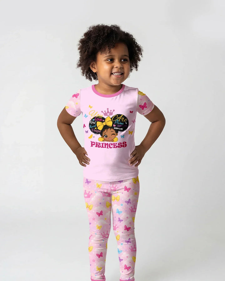 Zweiteiliges, kurzärmliges Pyjama-Set mit Marienkäfern