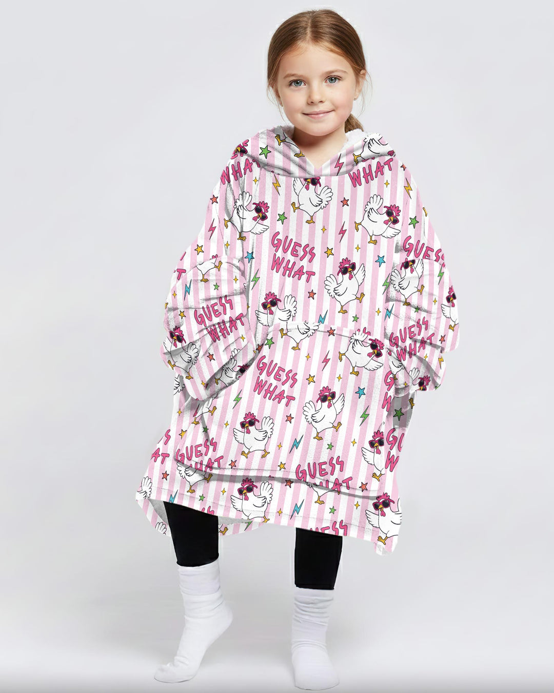 Guess What Chicken Butt! Bamboo Blanket Hoodie