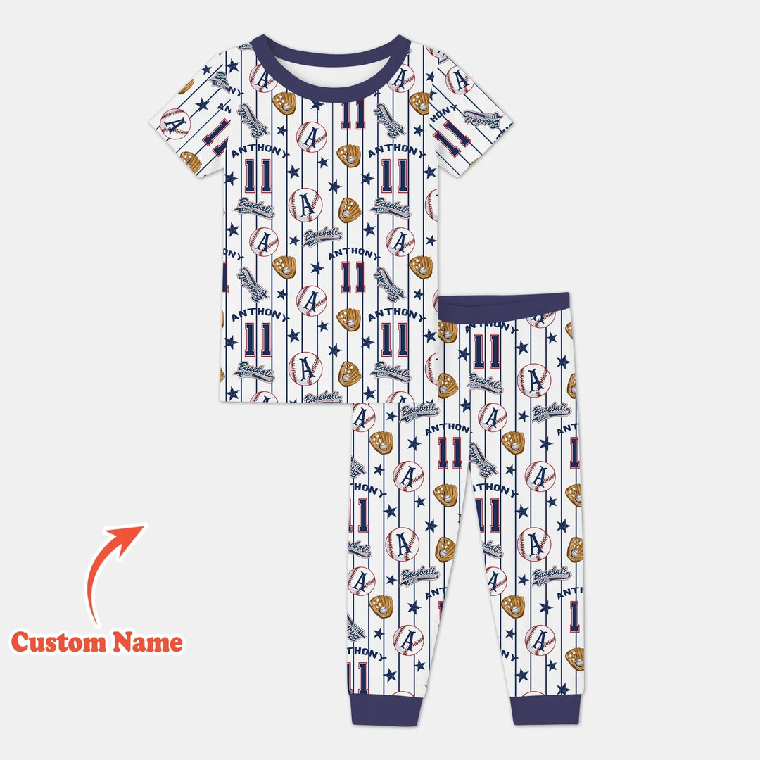 Zweiteiliges, kurzärmliges Pyjama-Set mit Marienkäfern