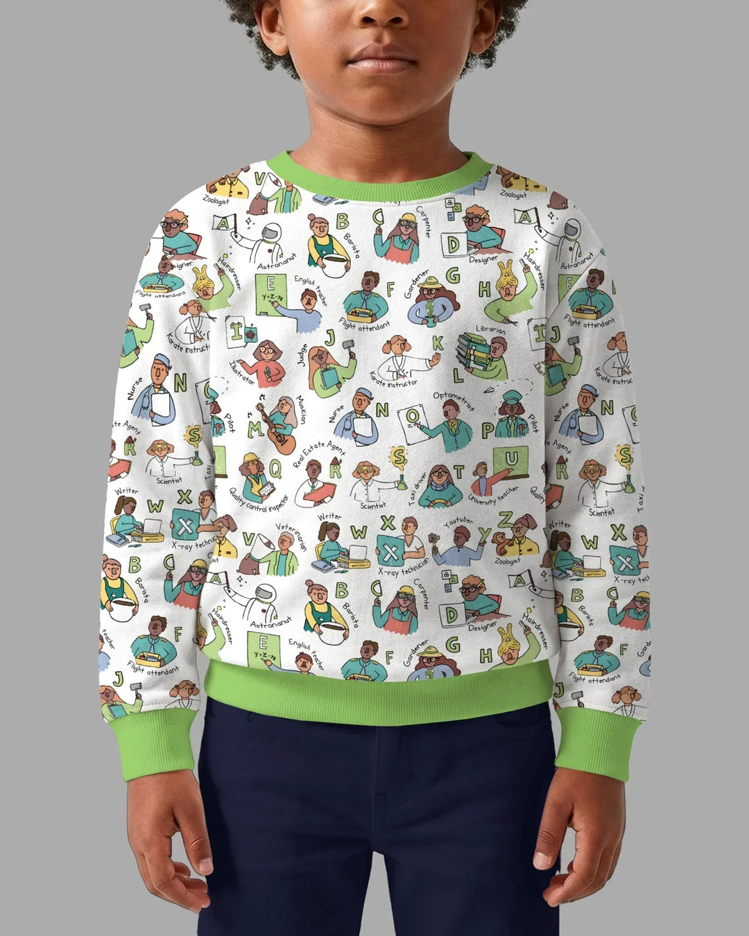 Sweatshirt mit Rundhalsausschnitt aus Bambusfaser