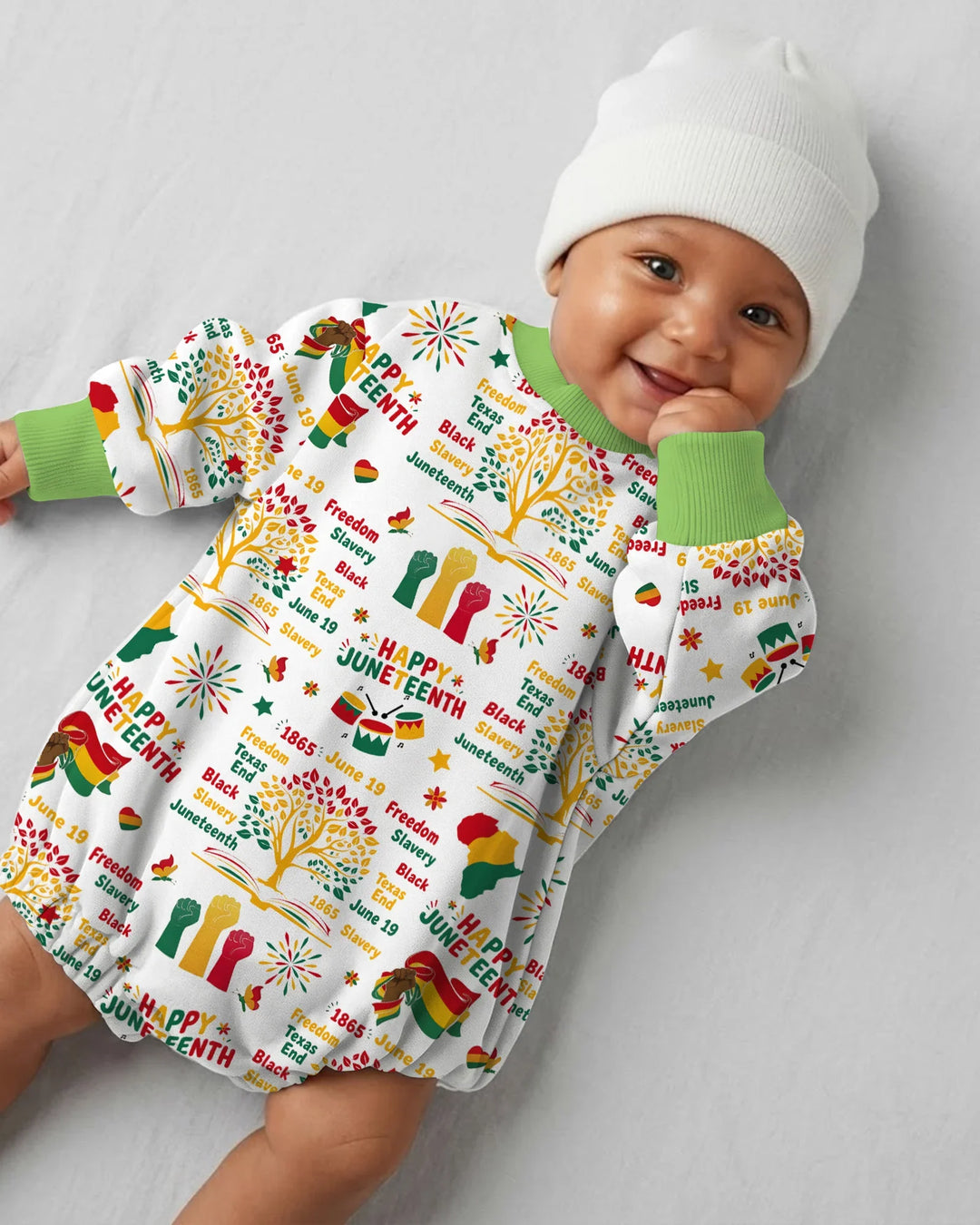Happy Juneteenth Bamboo Bubble Romper