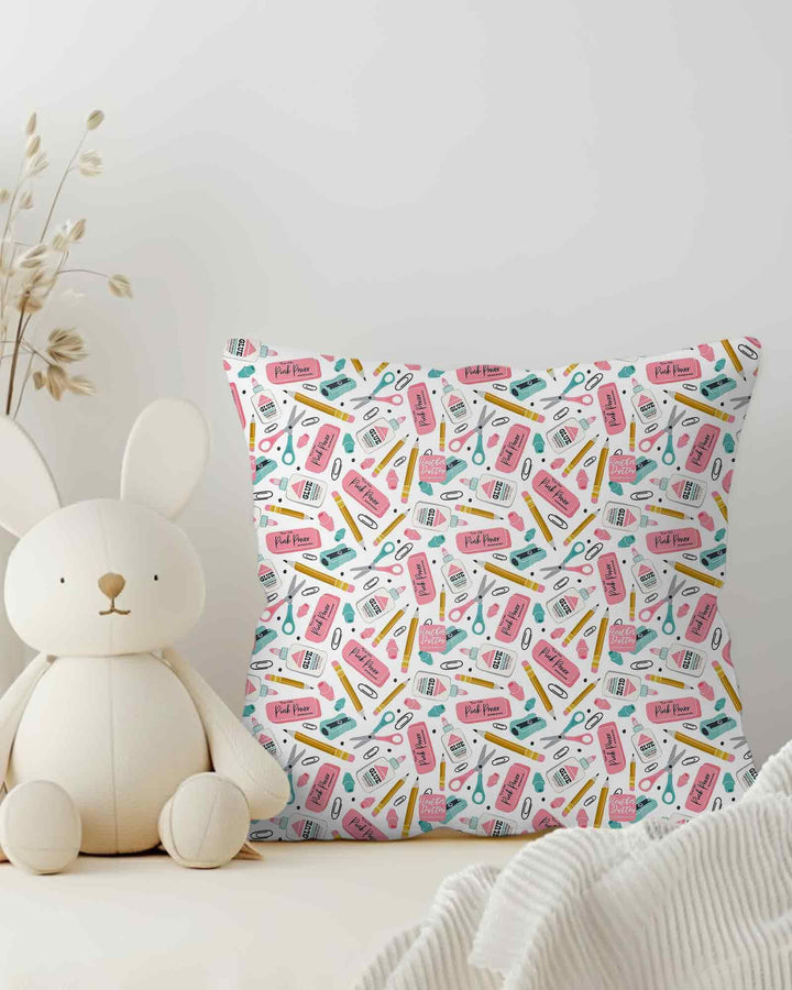 Pink Power School Supplies Bamboo Pillow Case
