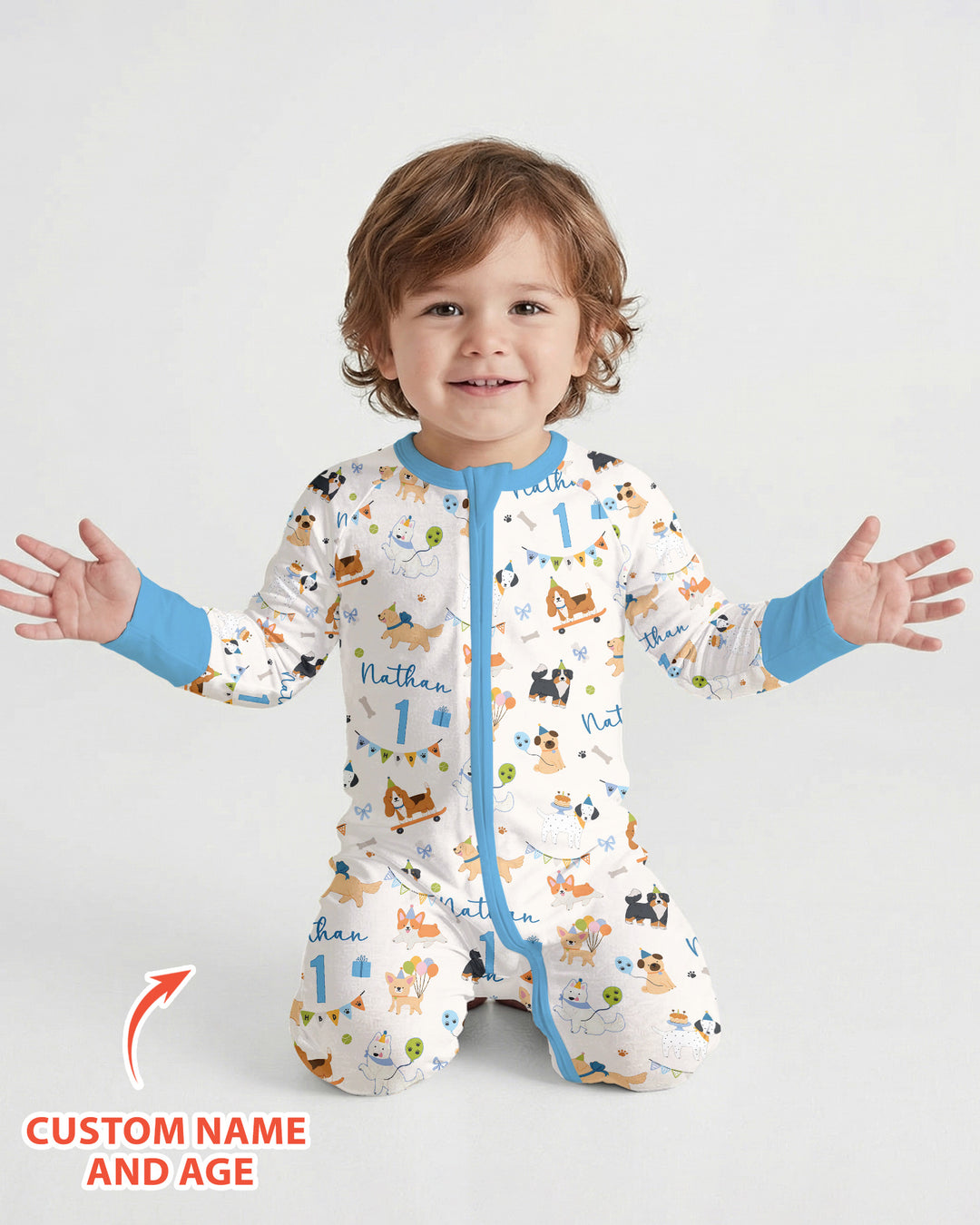 Gerippte Babykleidung mit individuellem Foto - Weich &amp; Skizzenhaft