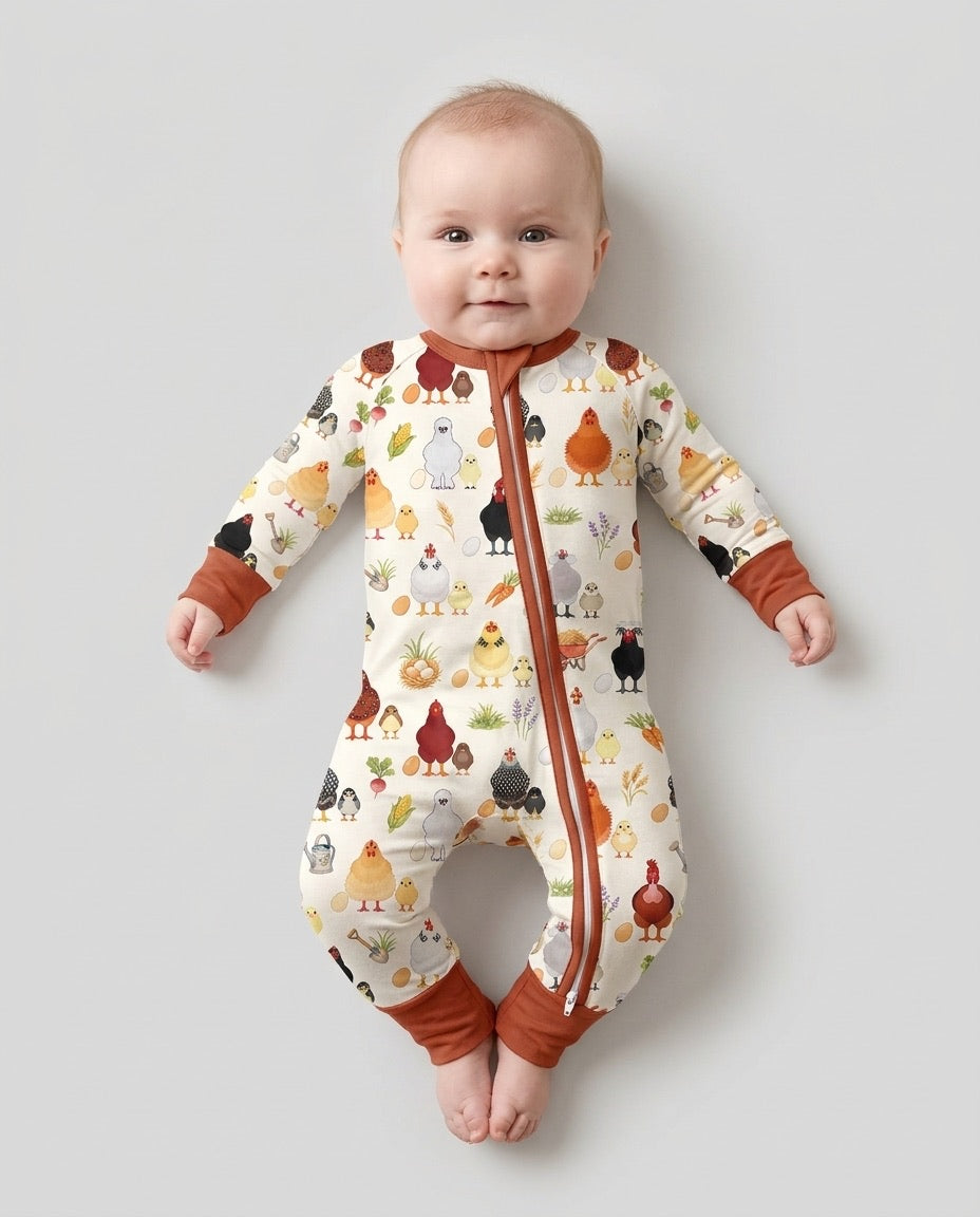 Chicks & Eggs Bamboo Convertible Zippy