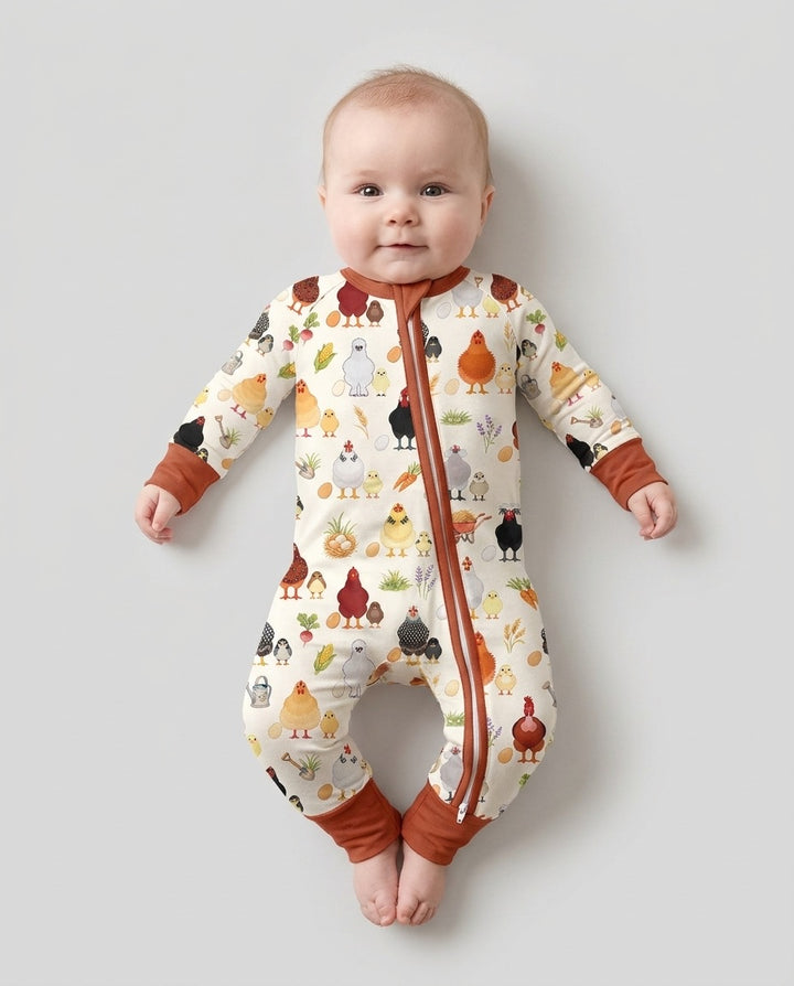 Chicks & Eggs Bamboo Convertible Zippy