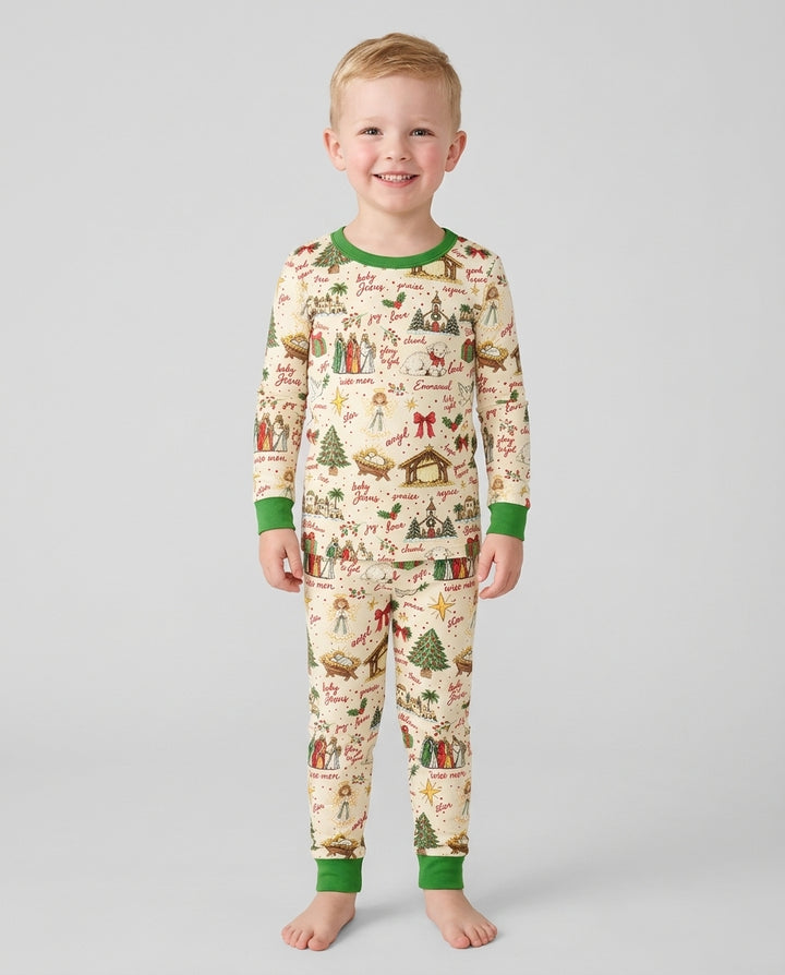 Tis The Season Family Matching Bamboo Two Piece Long Sleeve Pajama Set
