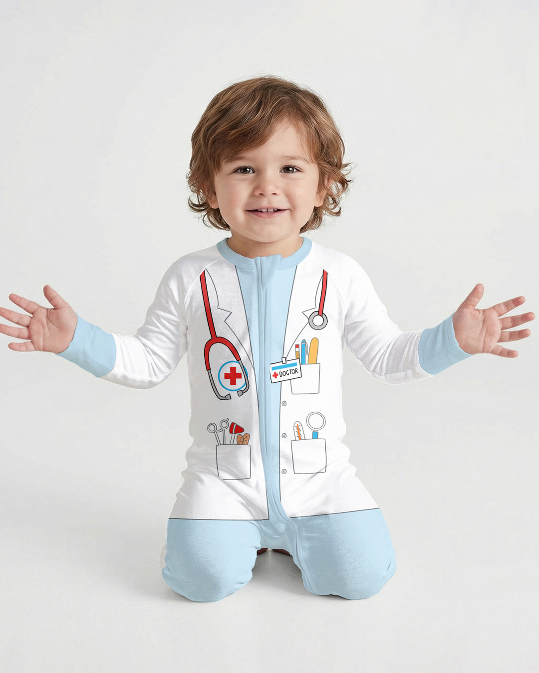 Gerippte Babykleidung mit individuellem Foto - Weich &amp; Skizzenhaft