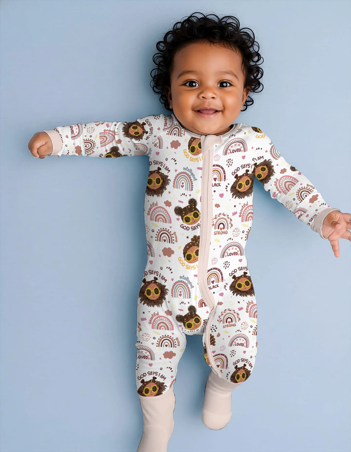 Gerippte Babykleidung mit individuellem Foto - Weich &amp; Skizzenhaft