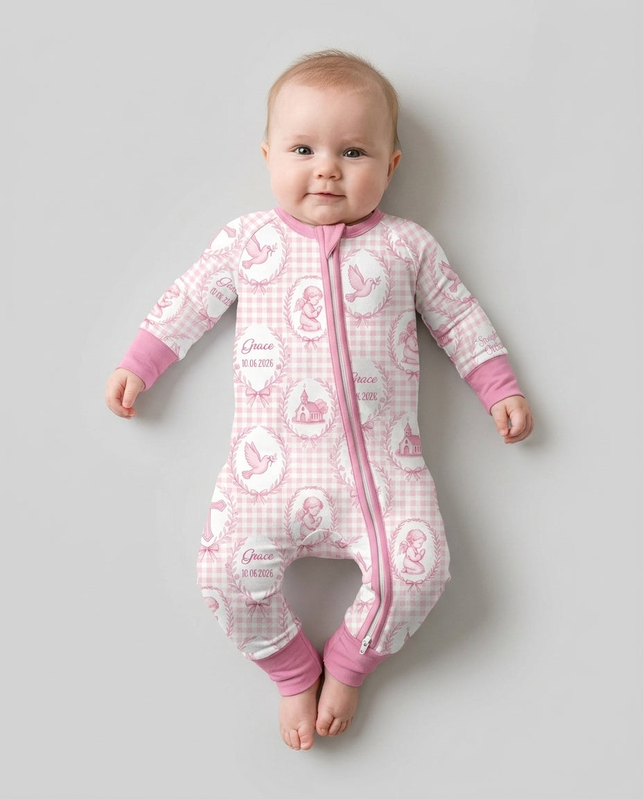 Gerippte Babykleidung mit individuellem Foto - Weich &amp; Skizzenhaft
