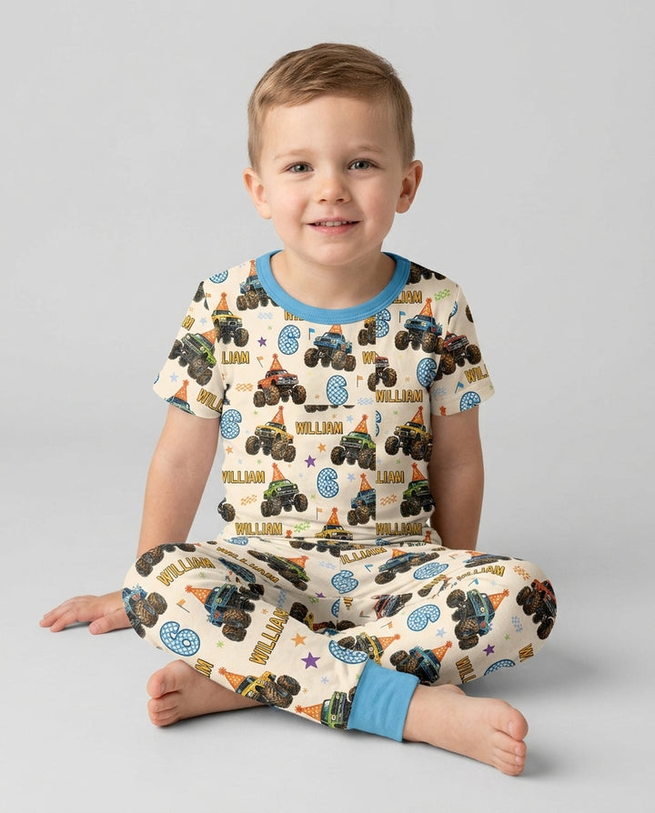 Zweiteiliges, kurzärmliges Pyjama-Set mit Marienkäfern