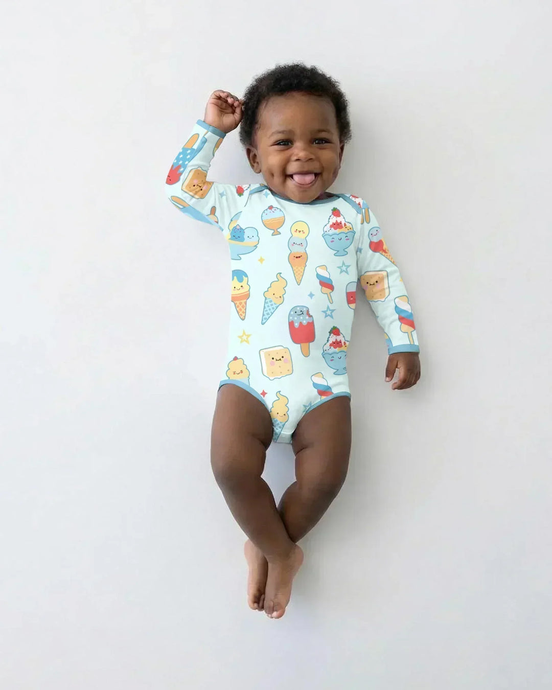 Gerippte Babykleidung mit individuellem Foto - Weich &amp; Skizzenhaft