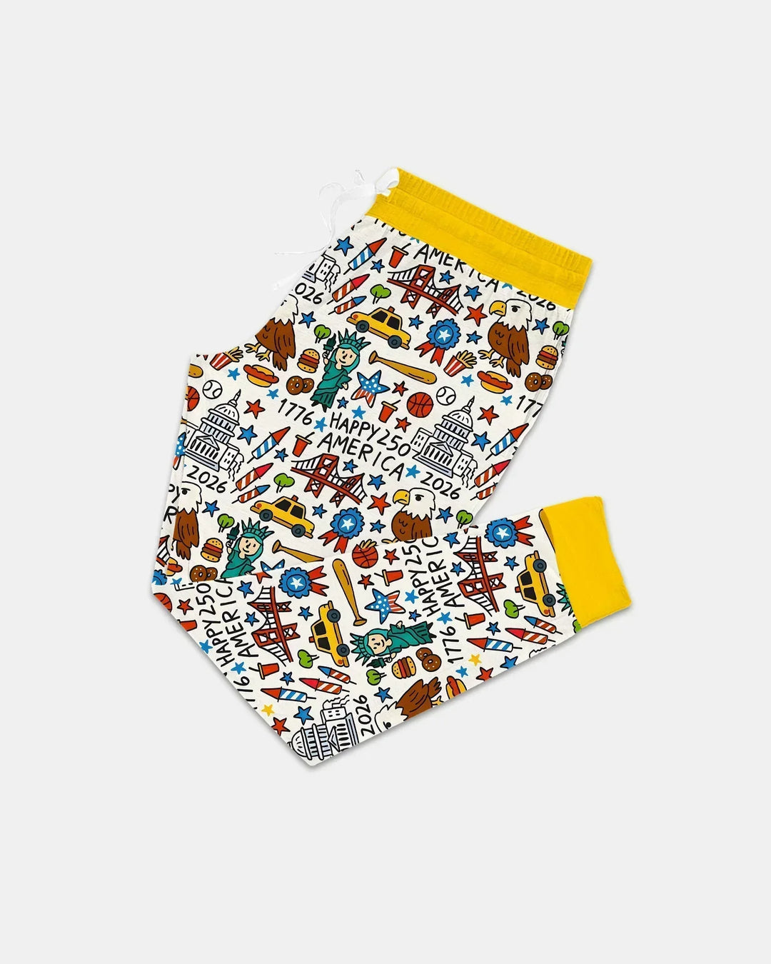 Doodle America 250. Jubiläum Familien-Bambus-Pyjama-Set für Damen