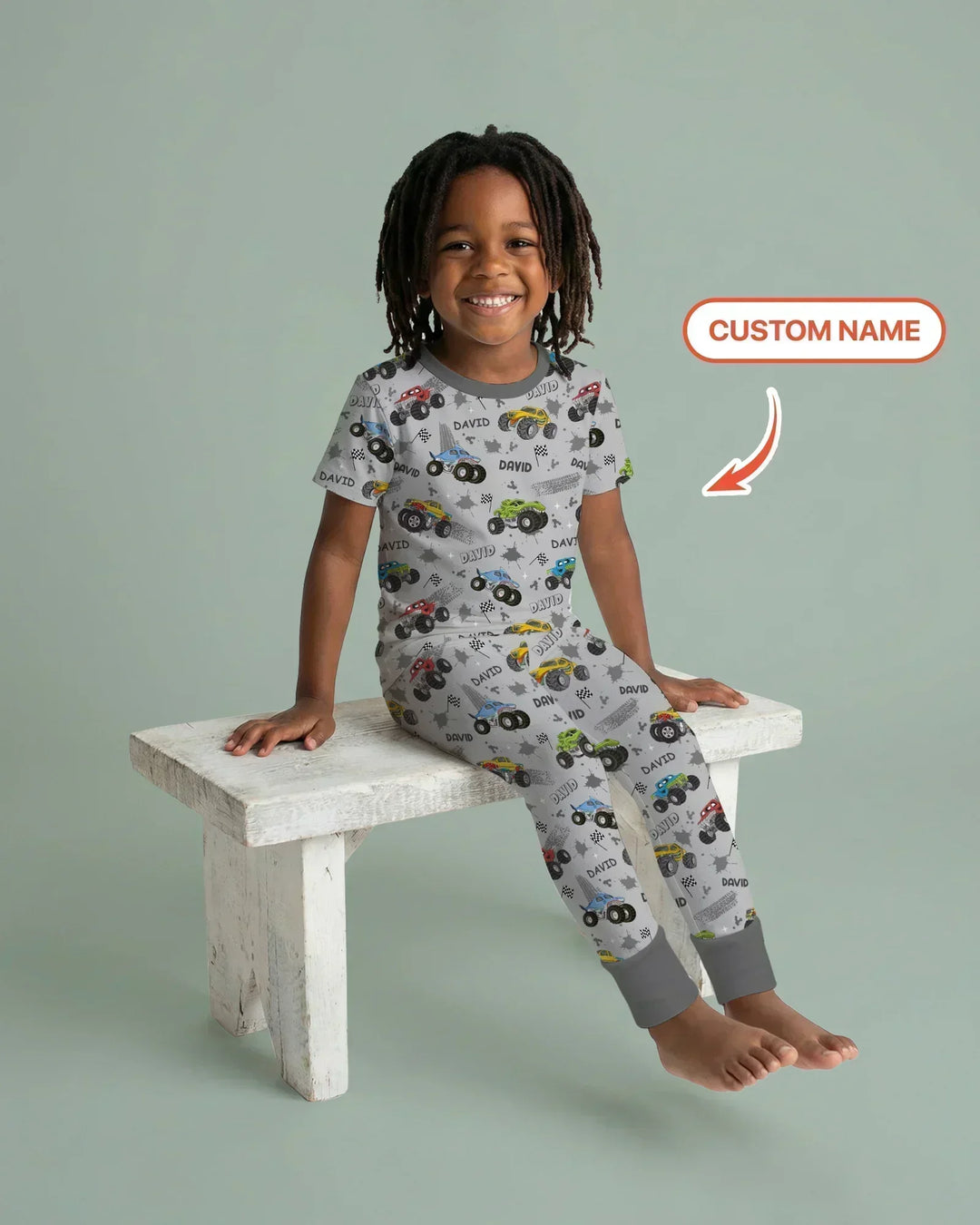 Zweiteiliges, kurzärmliges Pyjama-Set mit Marienkäfern