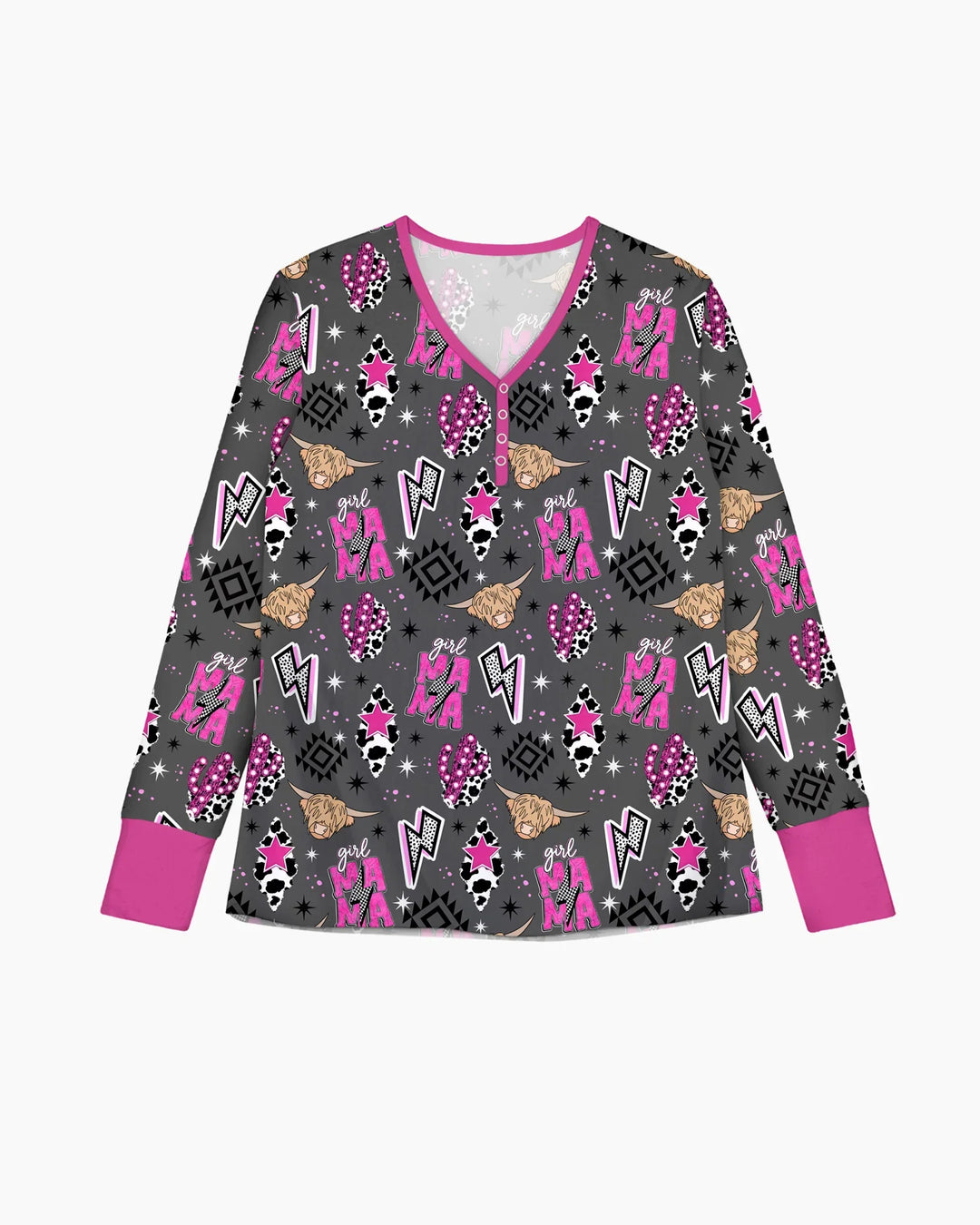 Western Mama & Me passendes Pyjama-Set für Damen aus Bambus