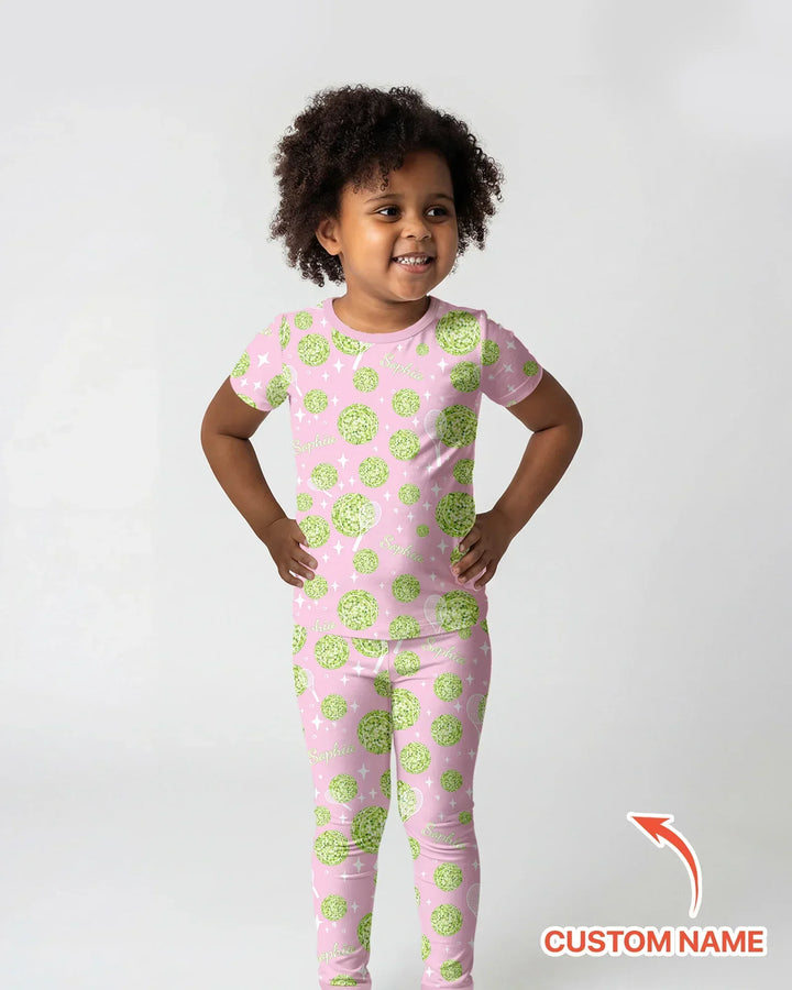 Zweiteiliges, kurzärmliges Pyjama-Set mit Marienkäfern