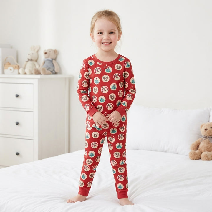 Christmas Cookie Bamboo Two Piece Long Sleeve Pajama Set