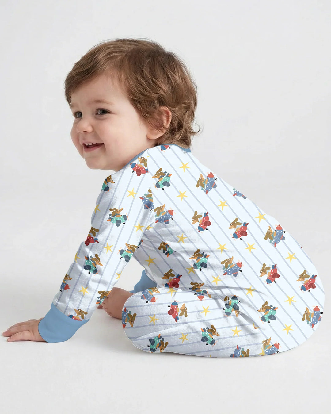 Gerippte Babykleidung mit individuellem Foto - Weich &amp; Skizzenhaft